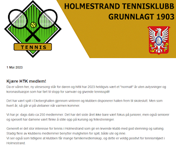 Nyhetsbrev fra HTK Mai 2023